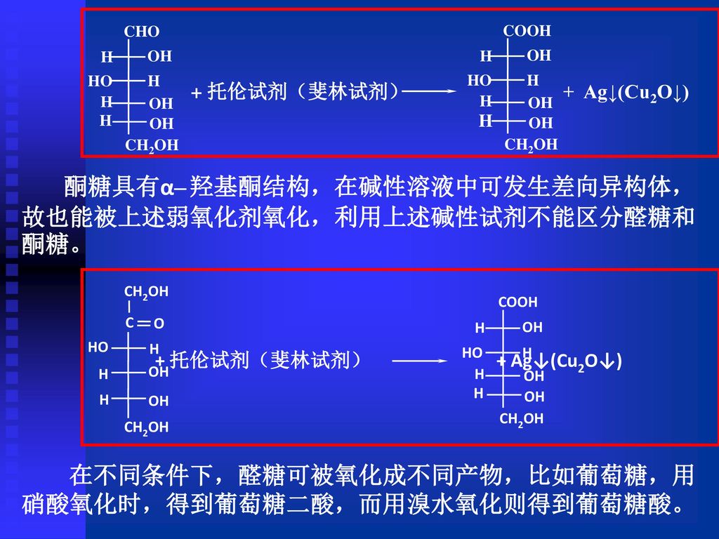 托伦试剂(斐林试剂 ag(cu2o choch2ohohhohcooh 托伦试剂